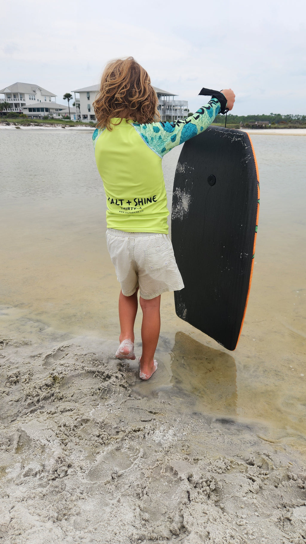 Surfer Dinosaur Kids Rash Guard