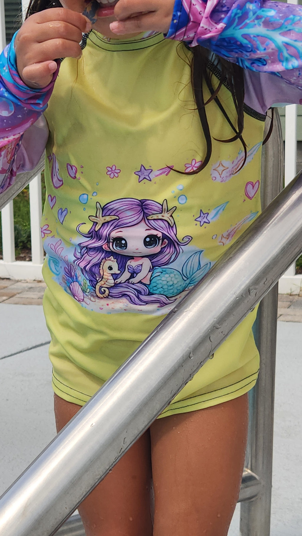 Mermaid Kids Rash Guard | Girls UPF 50+ Swim Shirt | Salt + Shine