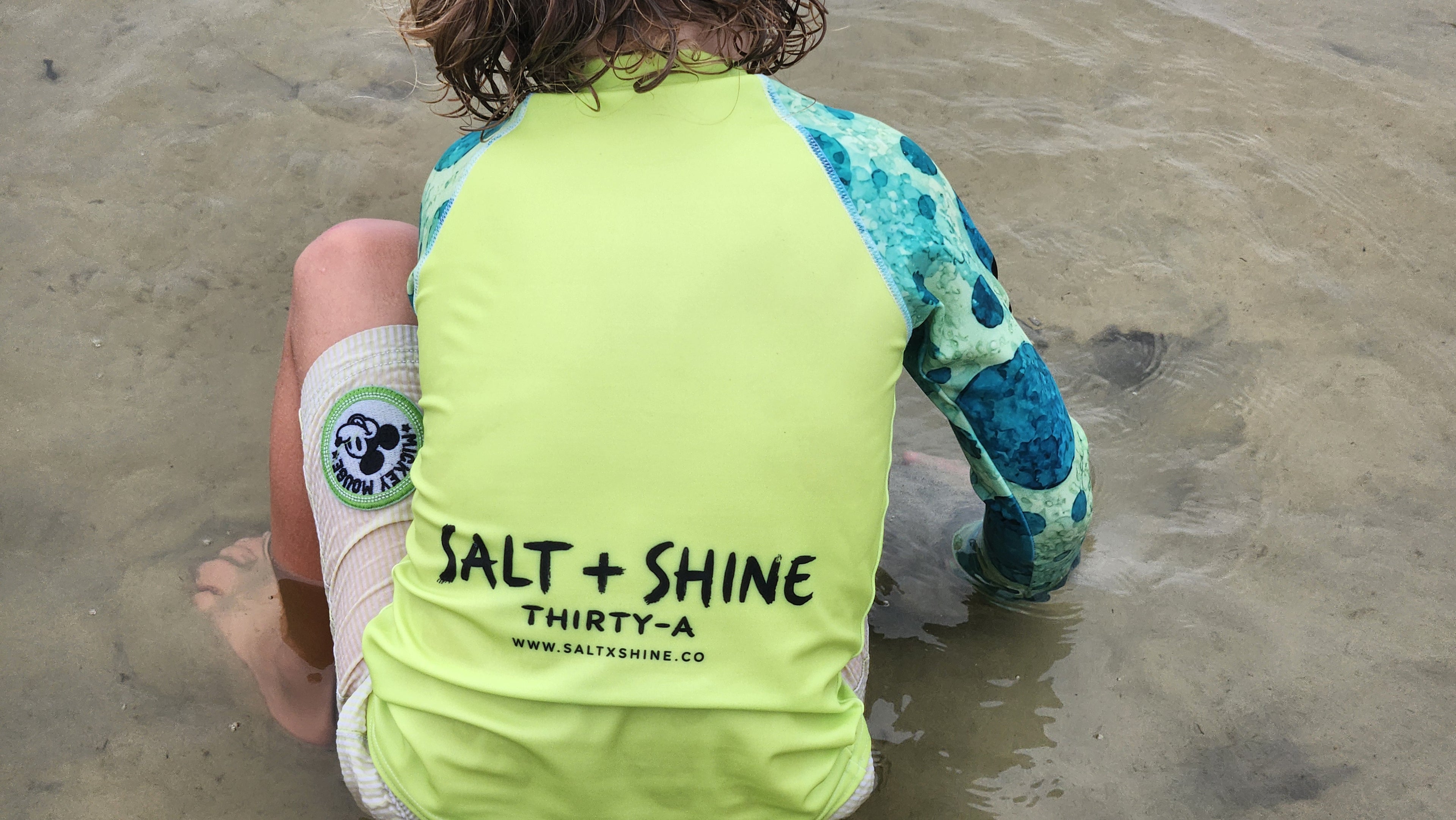 Surfer Dinosaur Kids Rash Guard