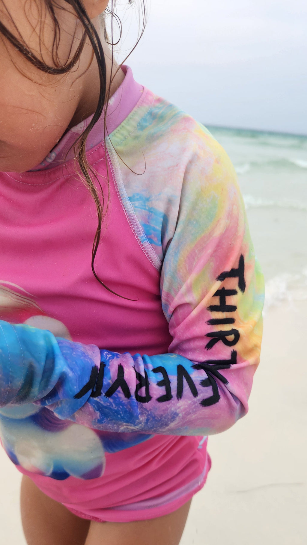 Rainbow Unicorn Dreams Kids Rash Guard