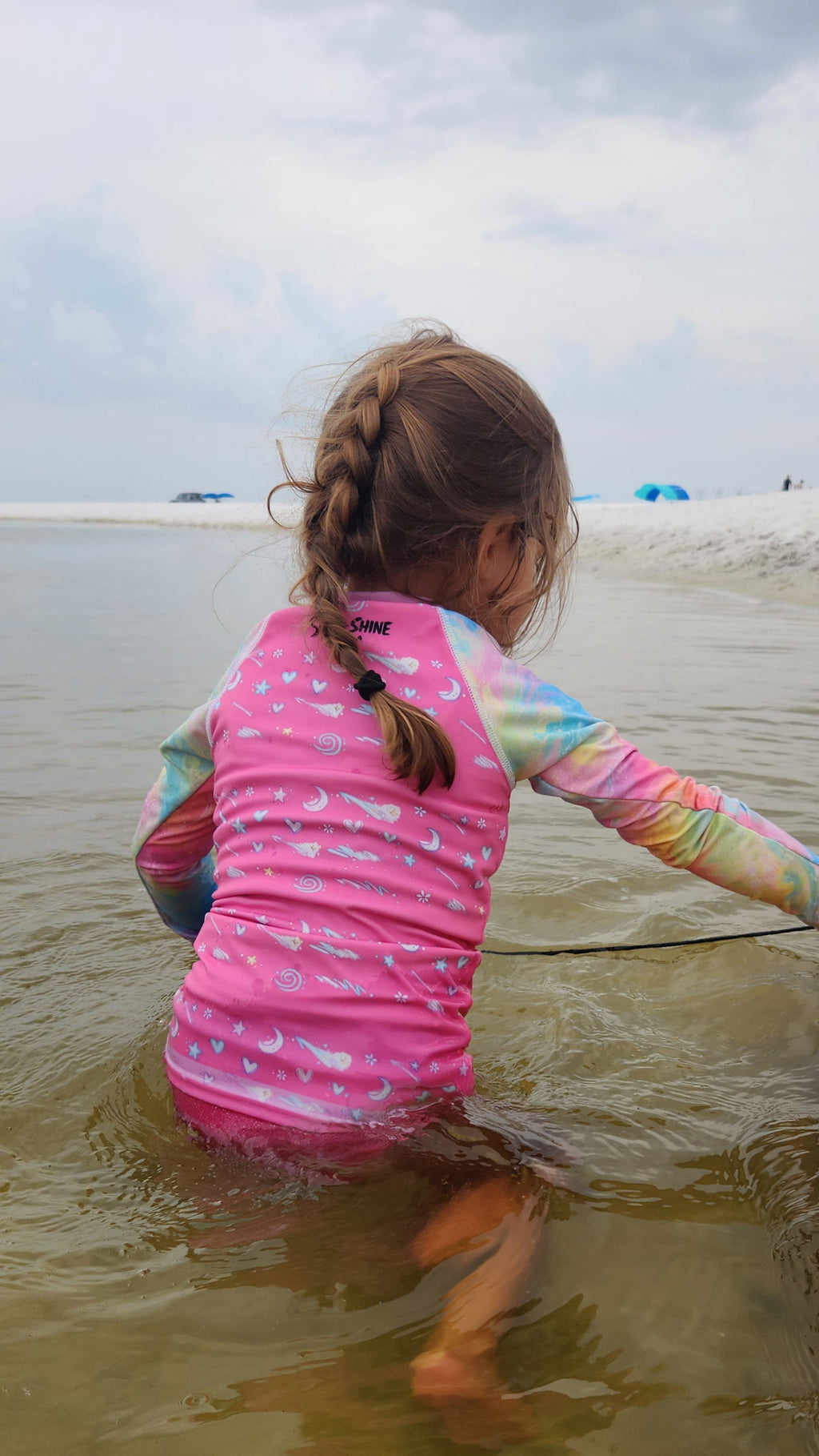 Rainbow Unicorn Dreams Kids Rash Guard
