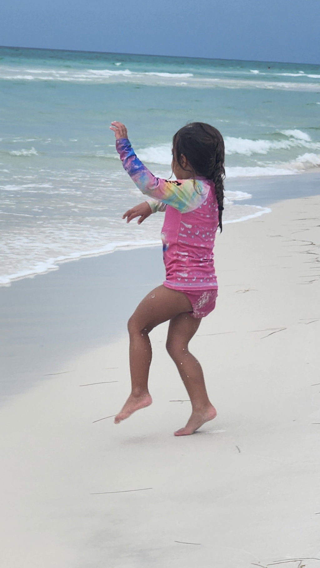 Rainbow Unicorn Dreams Kids Rash Guard